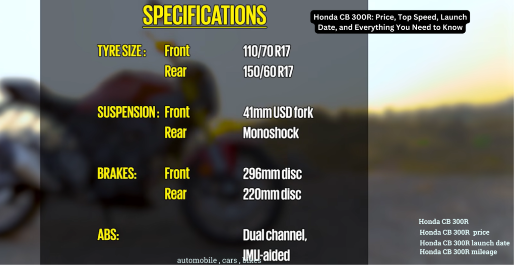 Honda CB 300R price
