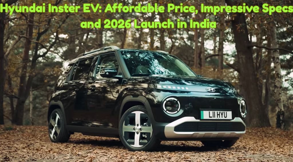 Hyundai Inster EV in Atlas White parked on a street