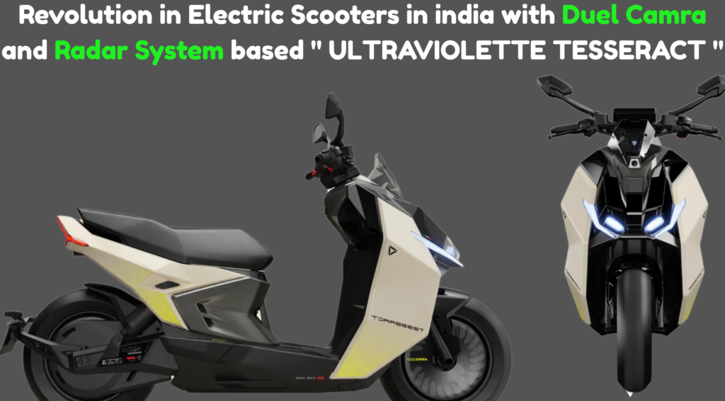 Ultraviolette Tesseract’s radar-based ADAS and dual dashcams for enhanced safety.